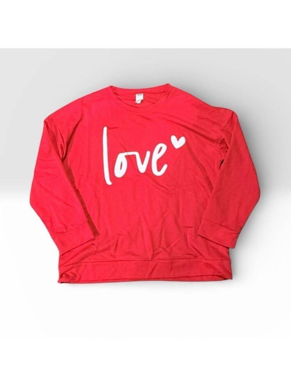 DigiPrint Apparel Red Love Sweatshirt Large HD4829